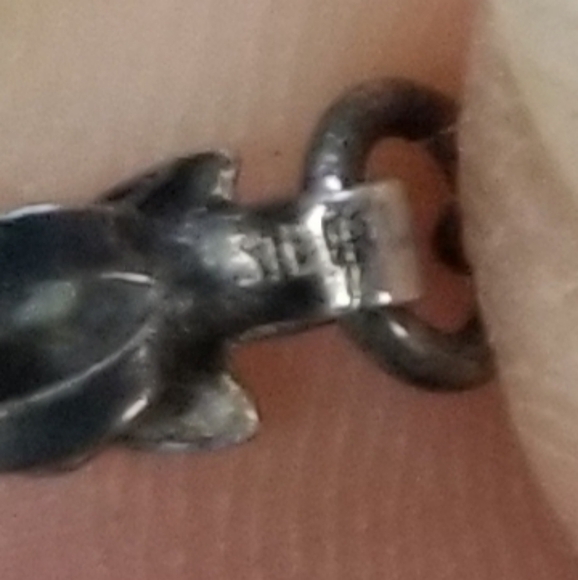 Vintage cowrie shell / sterling silver necklace - Picture 8 of 10